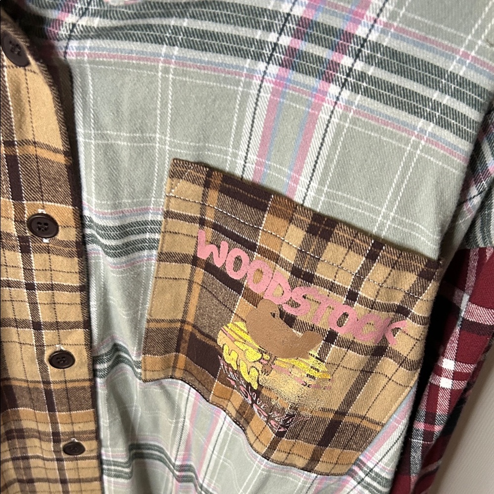 Woodstock Patchwork Flannel Shirt - image 7
